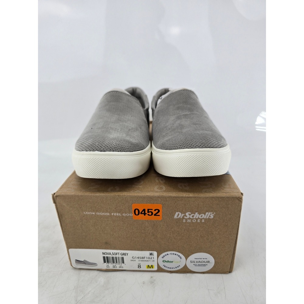 Dr. Scholl's Nova Slip On Sneakers Womens Size 8 Soft Grey Perforated - New - Picture 6 of 13